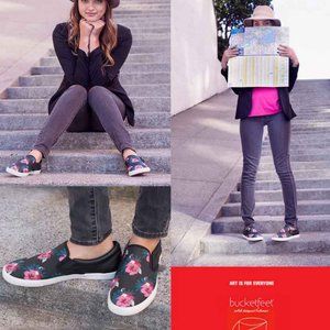 BUCKETFEET Limited Edition SWALLOWS & AMAZONS Slip On Canvas Shoes